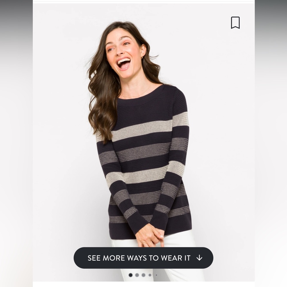 Market and Spruce Sweater- navy